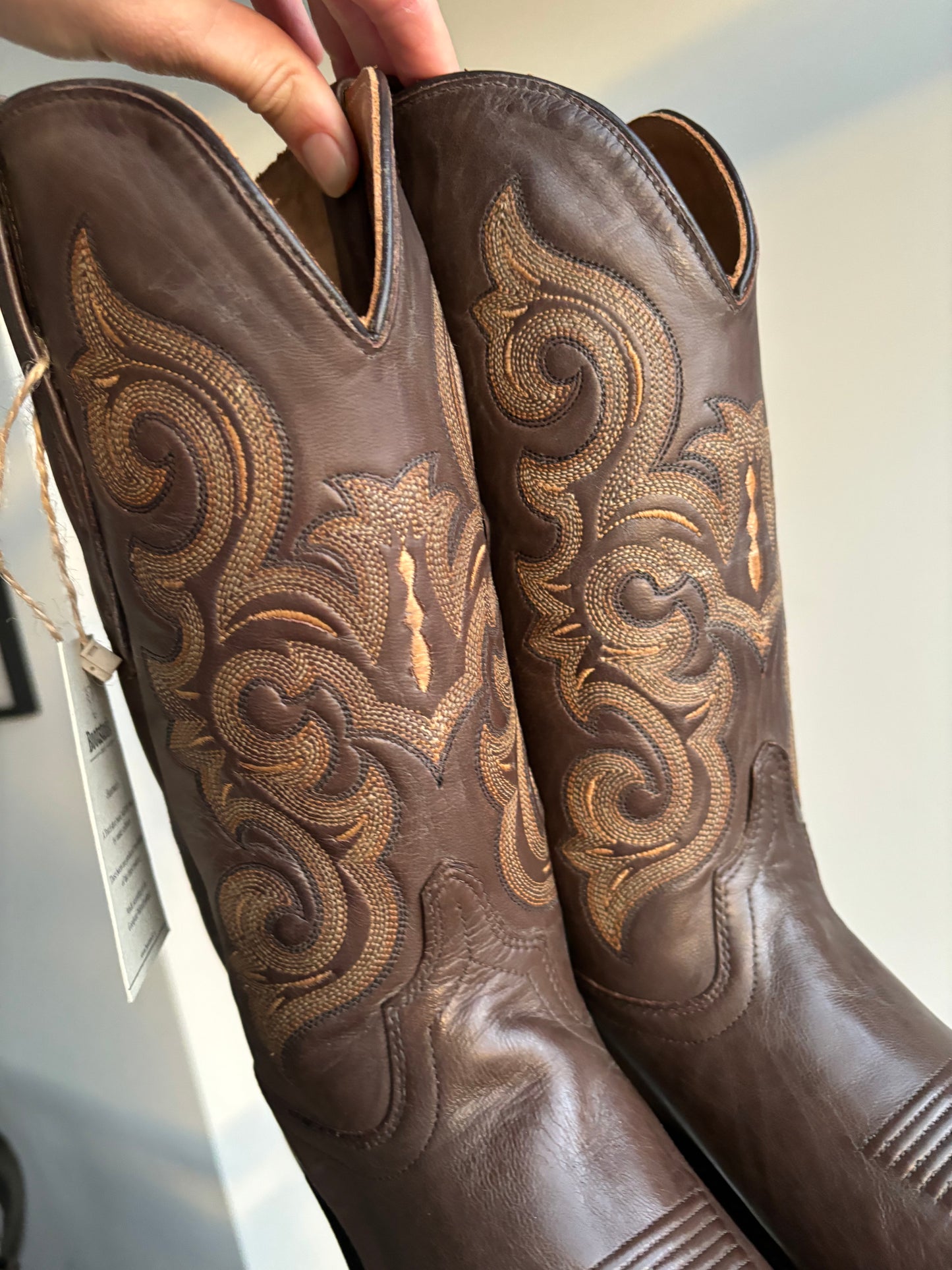 Brown leather cowboyboots | 39