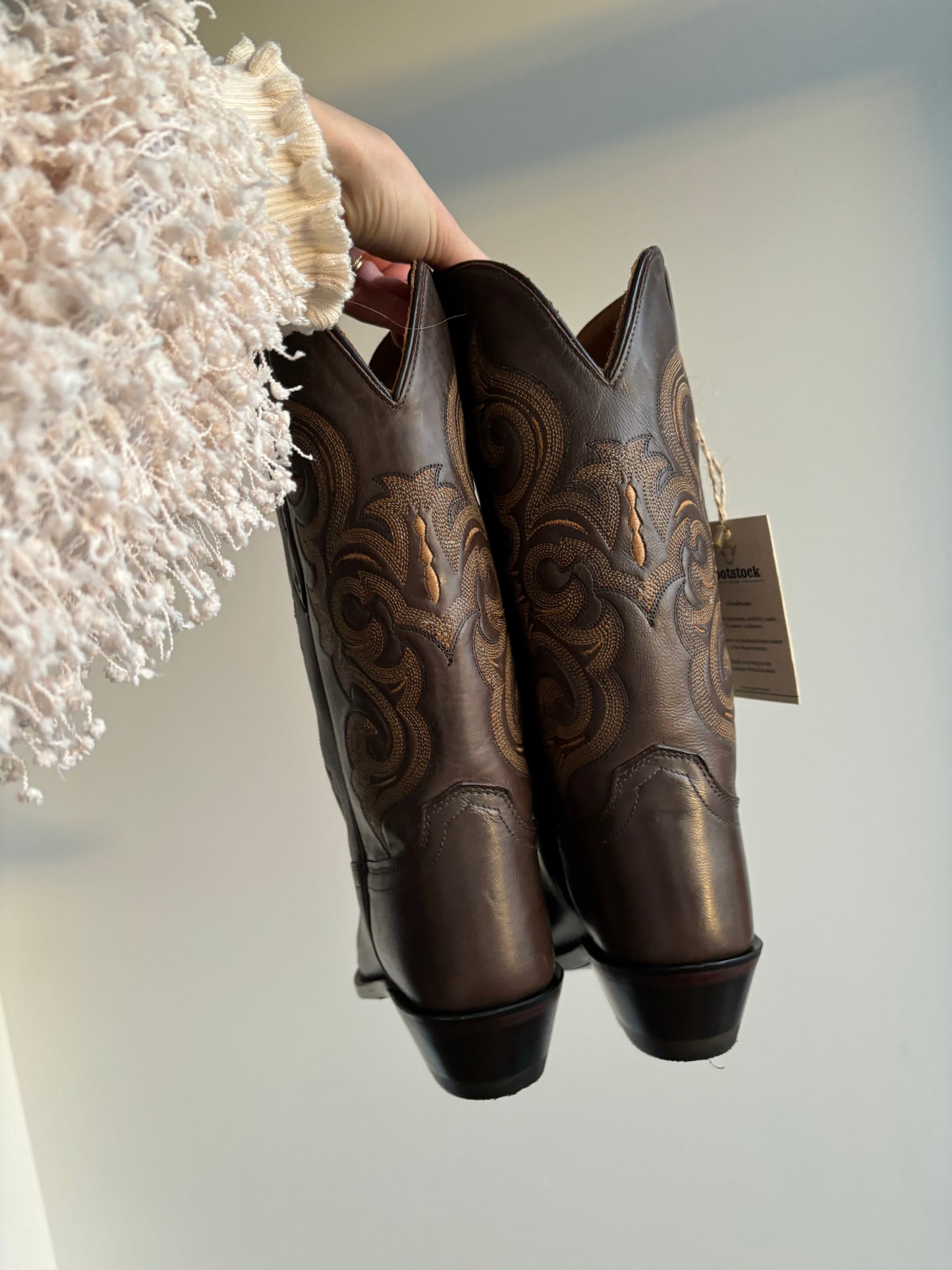 Brown leather cowboyboots | 39