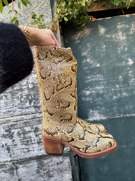 Sendra Python leather boots | Size 36