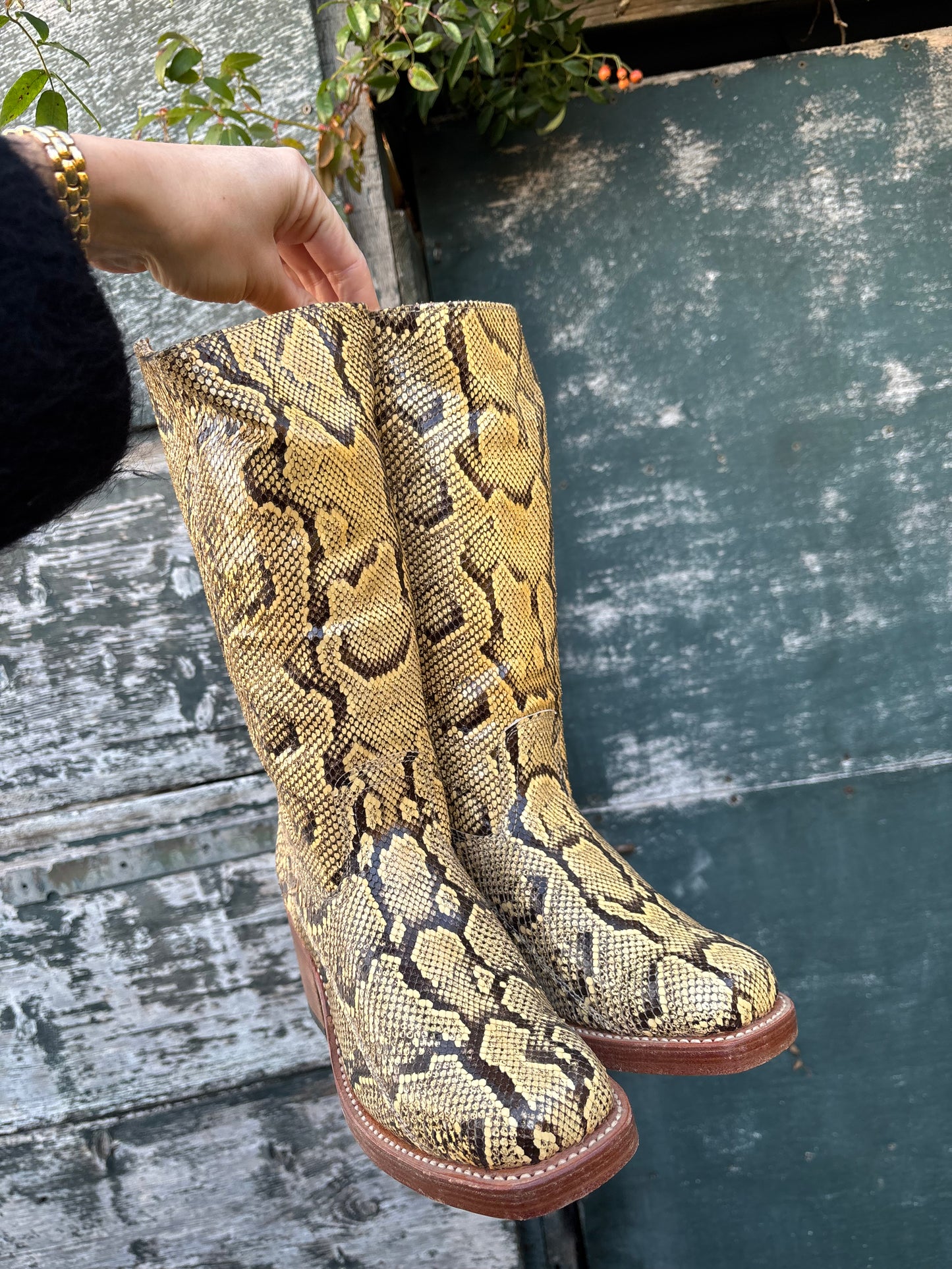 Sendra Python leather boots | Size 36