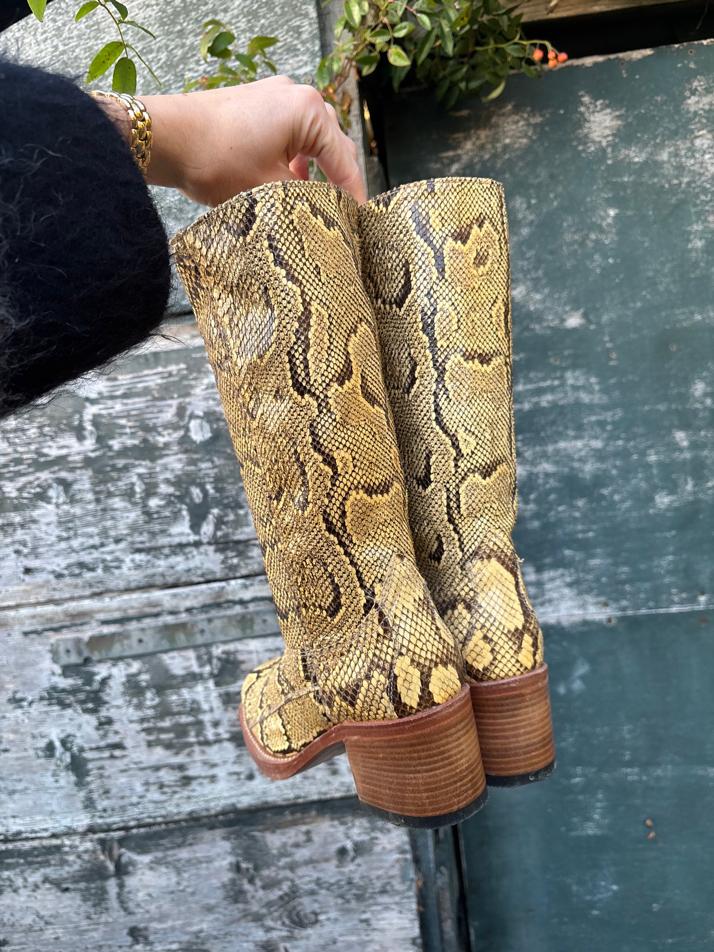 Sendra Python leather boots | Size 36