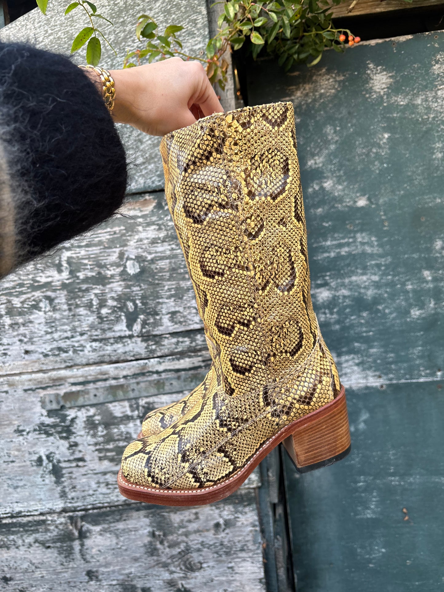 Sendra Python leather boots | Size 36