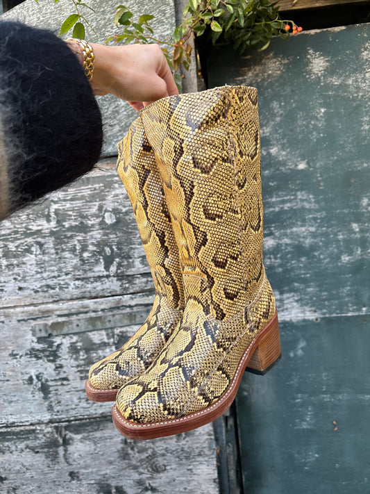 Sendra Python leather boots | Size 36
