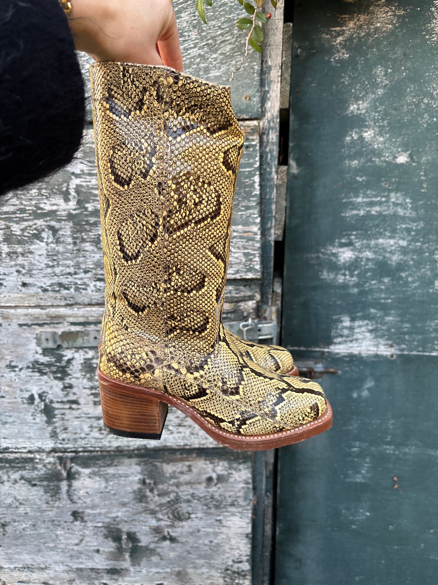 Sendra Python leather boots | Size 36