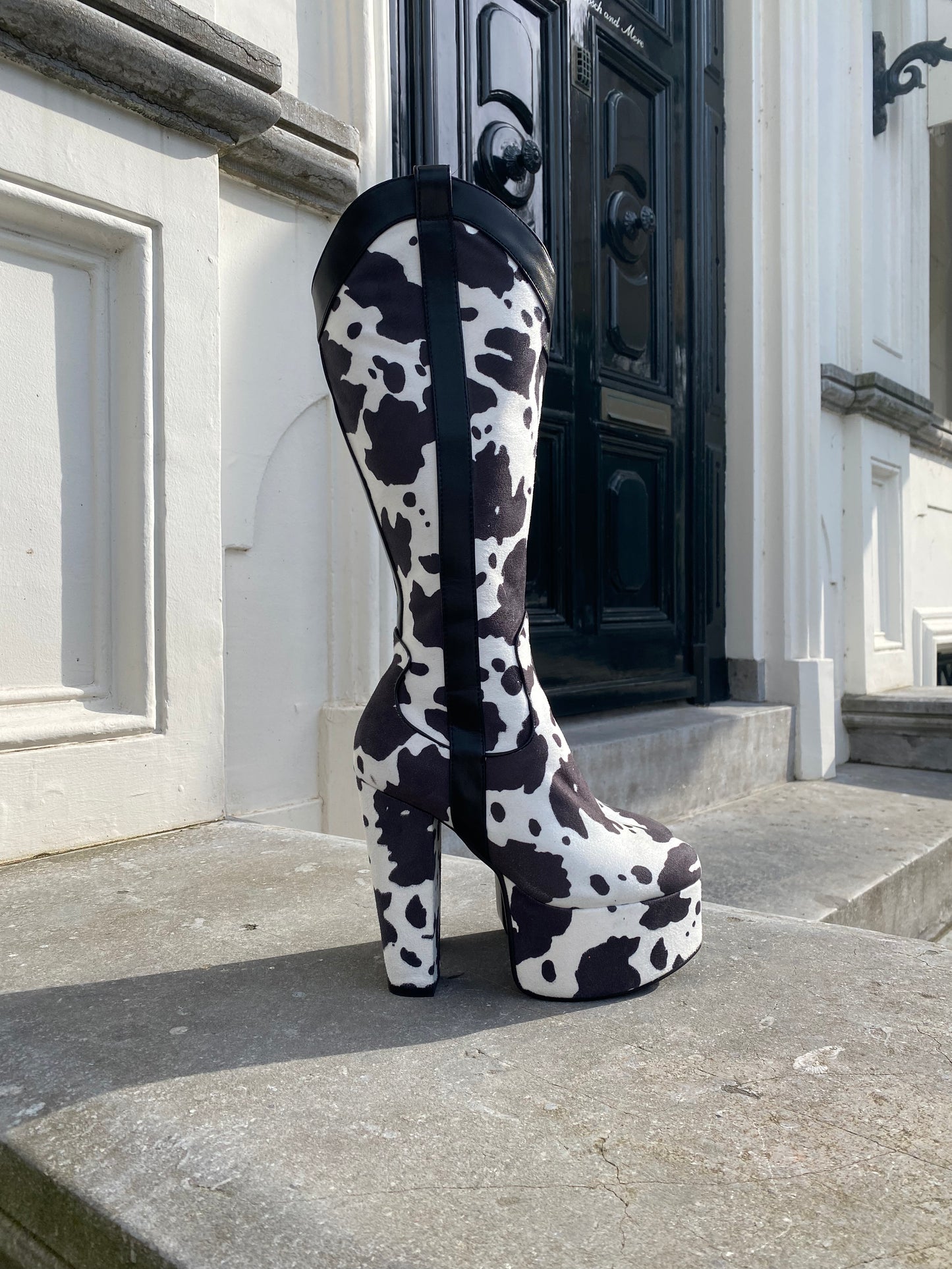 Cow printed Platform boots |  38/38,5